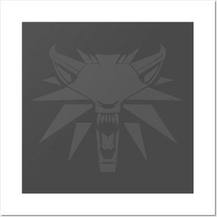 The Witcher Wolf Logo Posters and Art